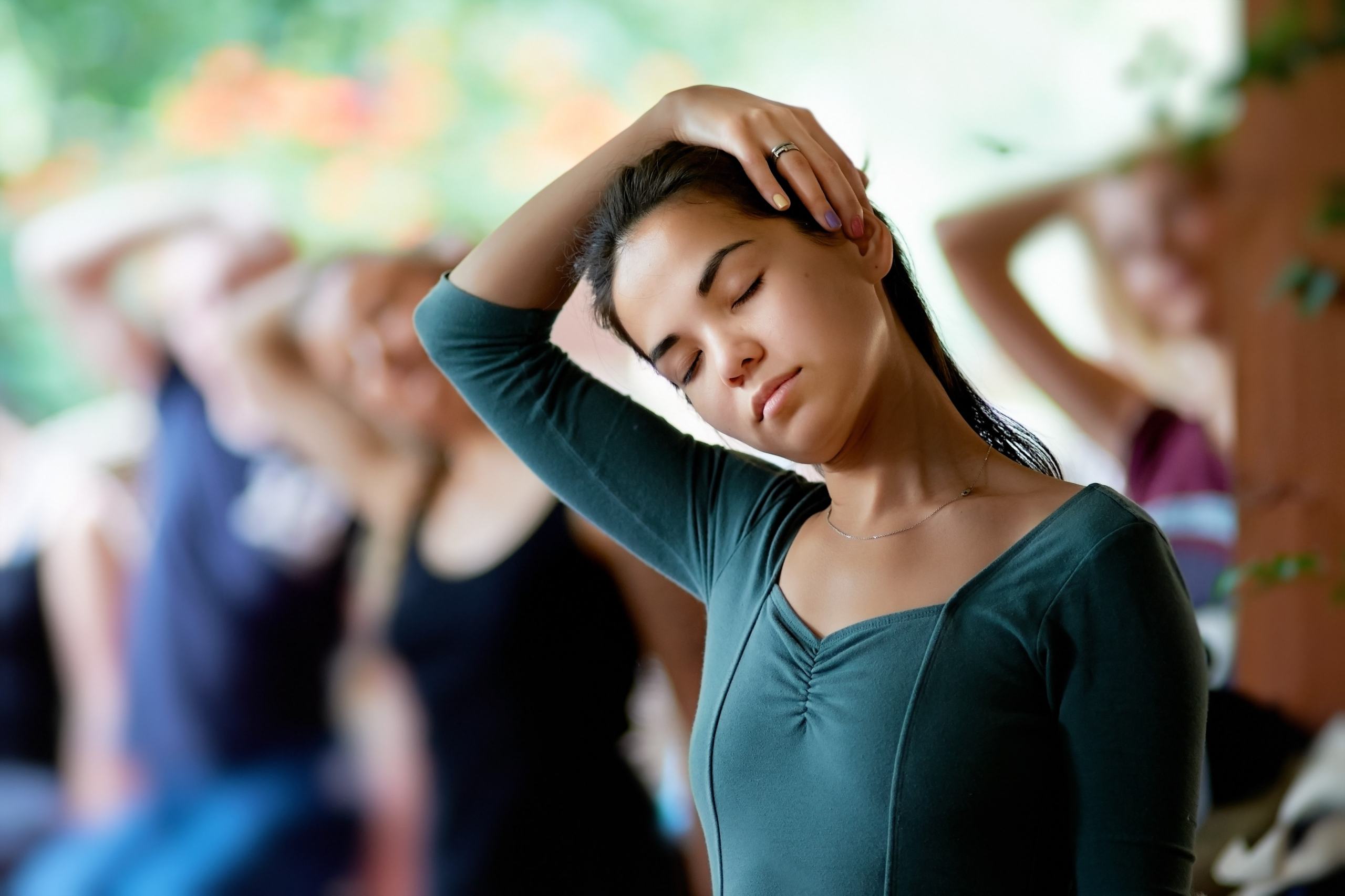Seitbeuge Nacken Entspannung Yoga in Freising